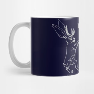 Sparring Jackalopes, Light Mug